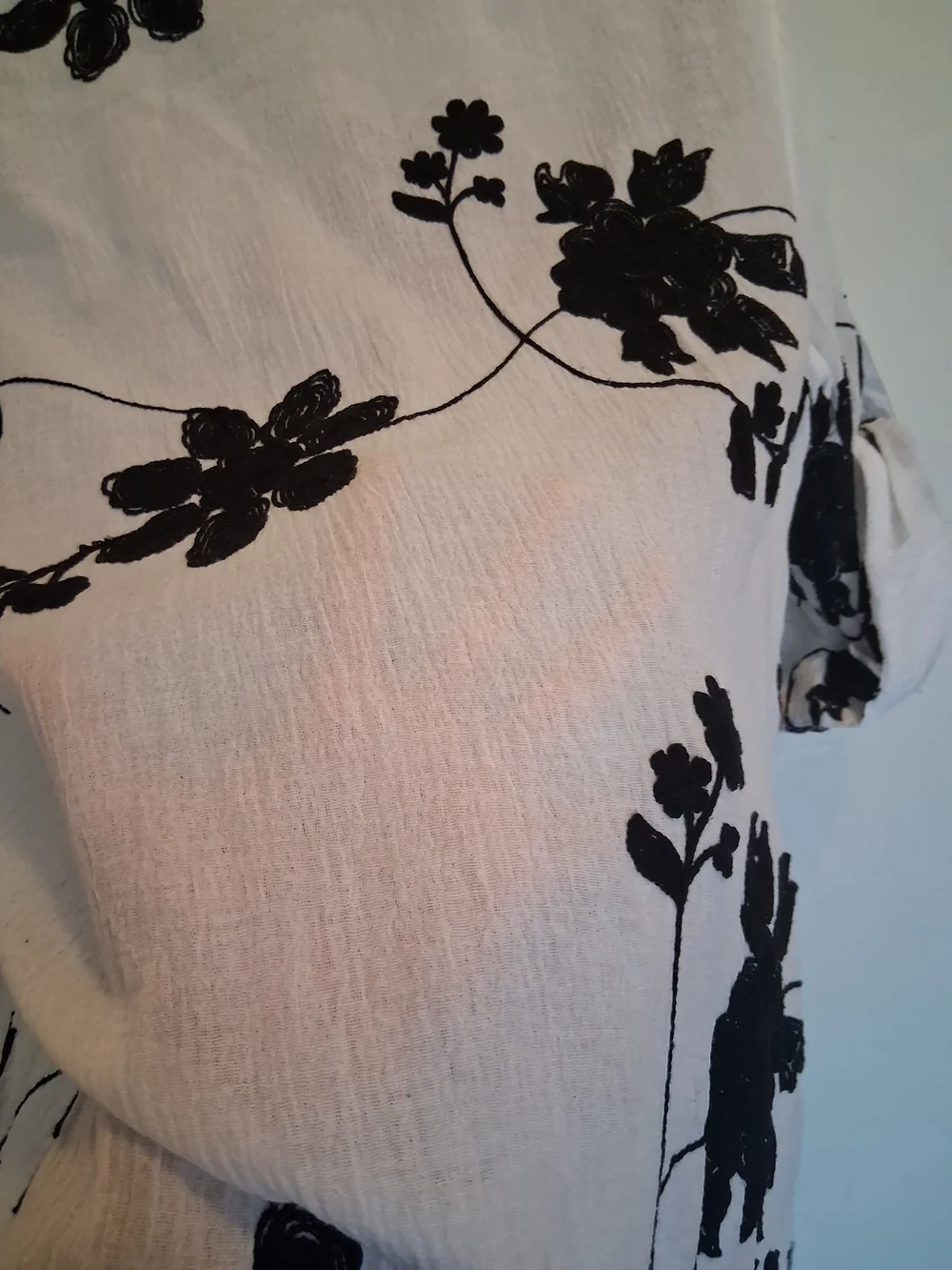 Lauren Michelle 100% Cotton Floral Button Down Gauze/ Lightweight Size XL - Picture 6 of 11